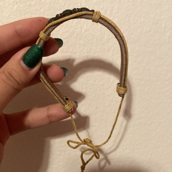 Leather turtle bracelet from Hawaii, brown - Picture 6 of 6